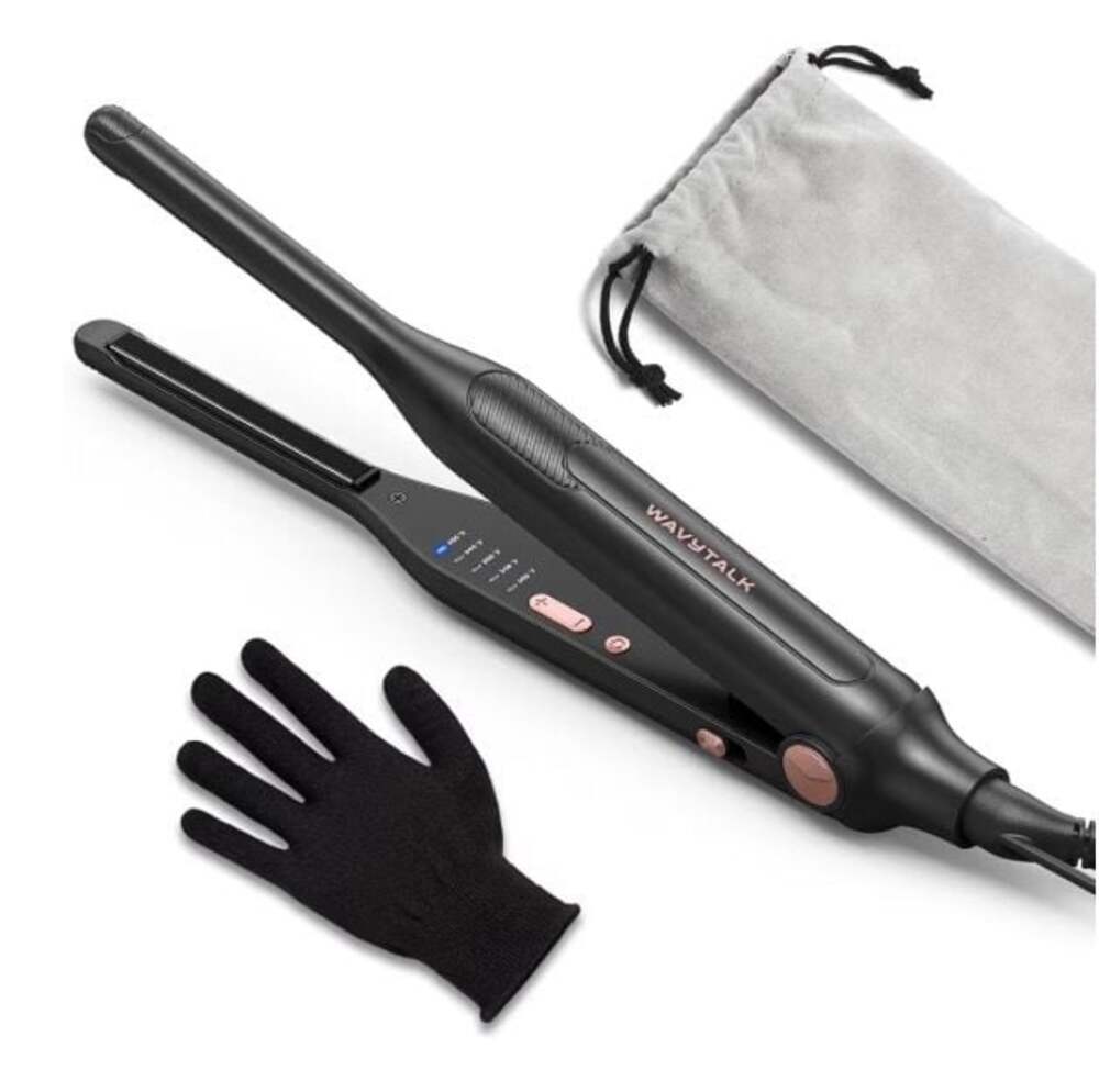Wavytalk 0.3 Inch Pencil Flat Iron for Short Hair and Pixie Cuts